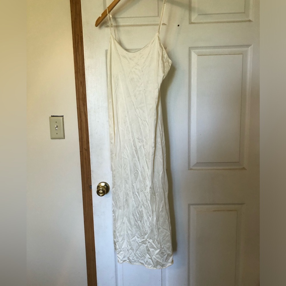 Vintage “Silk” feel full dress slip